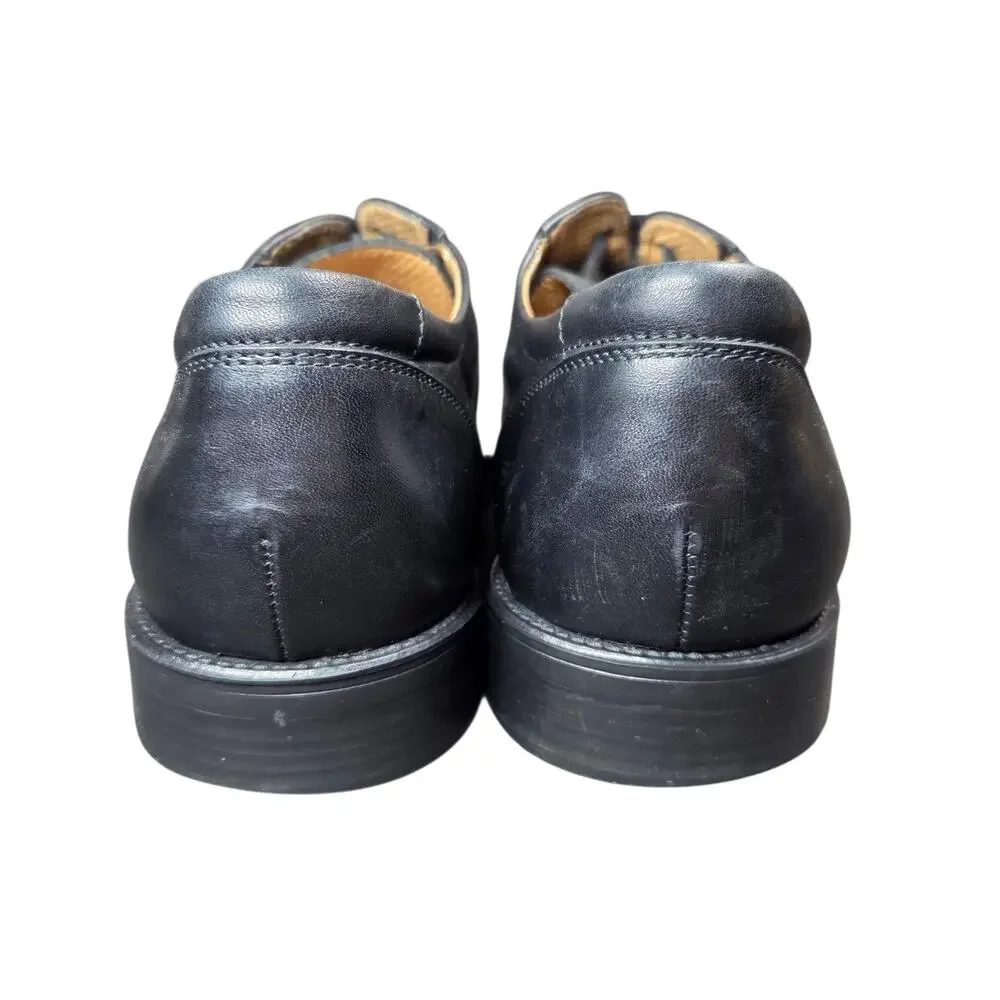 Geox Federico Mens Size 10‎ Black Casual Classic Leather Lace Up Oxford Shoes